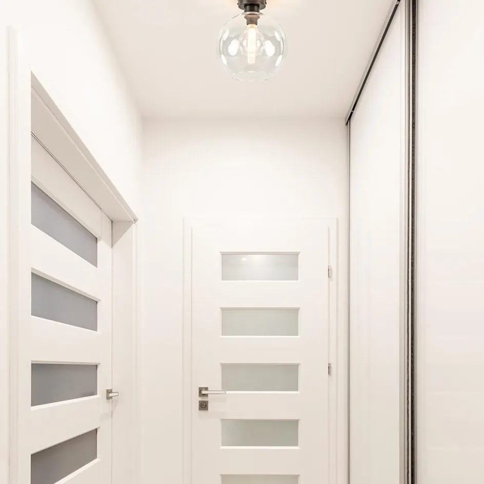 Moderne plafondlamp globe helder glas>Straluma Outlet