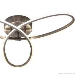 Moderne plafonnière nikkel met LED><noscript><img width=