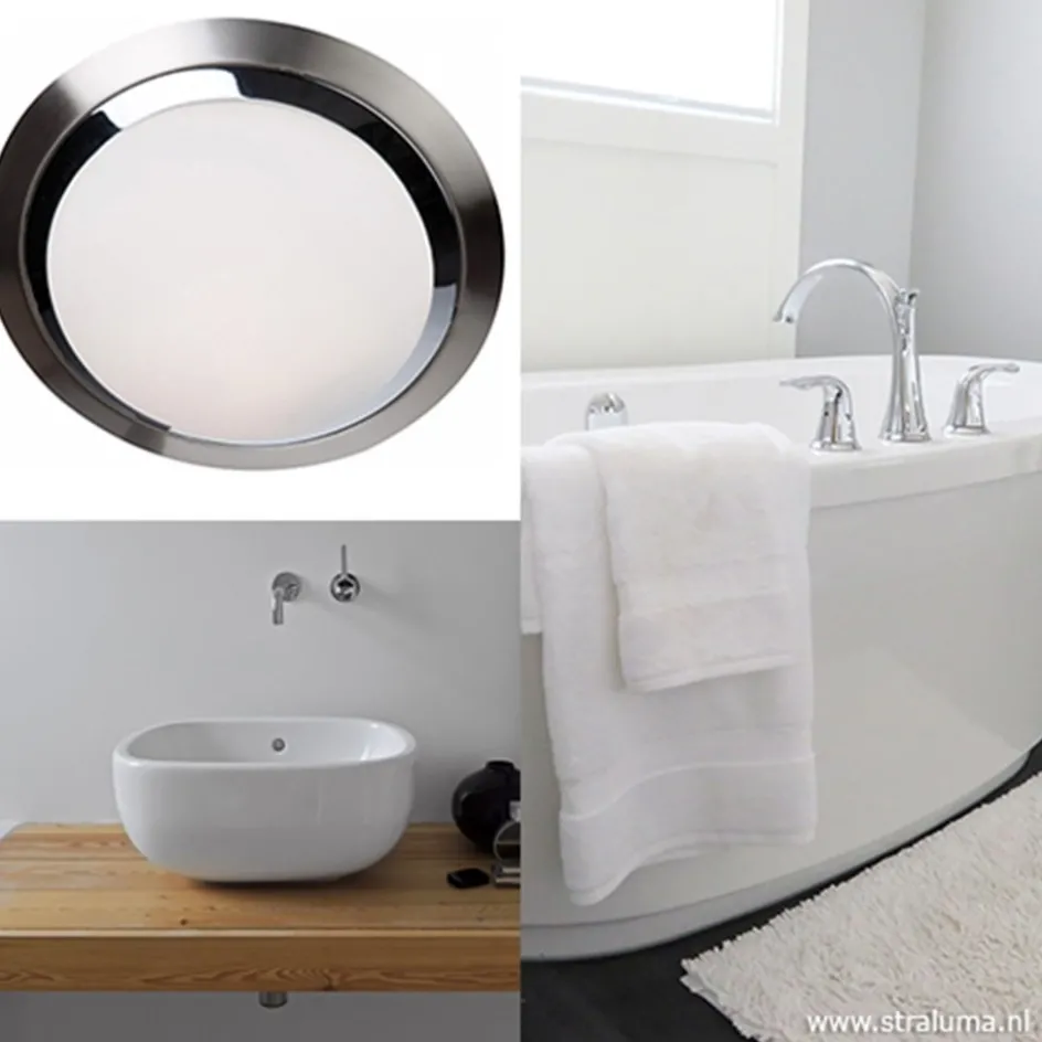 Moderne ronde plafonnière LED badkamer>Straluma Hot
