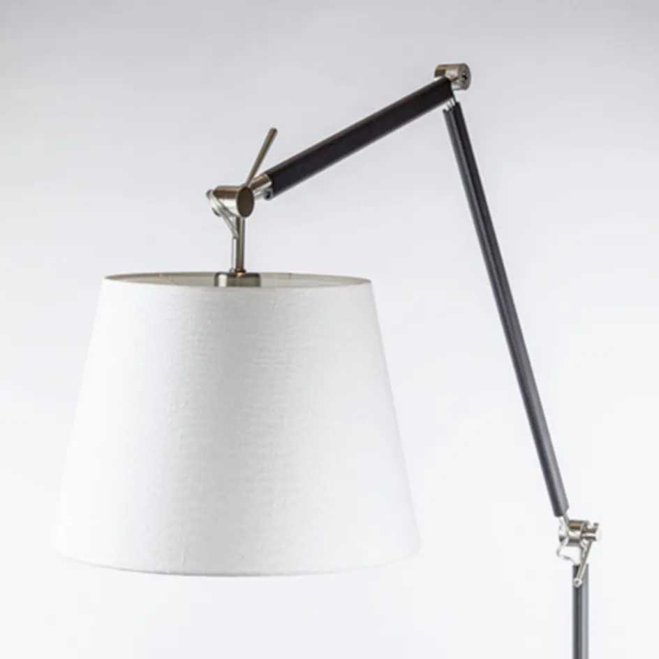 Moderne staande lamp staal met zwart>Straluma Online