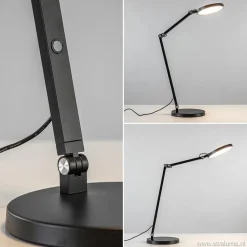 Moderne tafel/bureaulamp zwart met dimbaar LED></noscript>Straluma Outlet