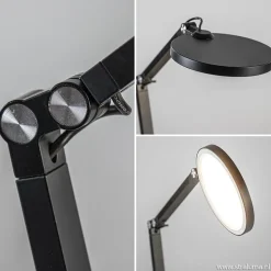 Moderne tafel/bureaulamp zwart met dimbaar LED></noscript>Straluma Outlet