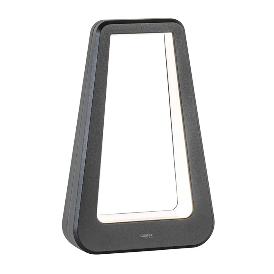 Moderne tafellamp batterij zwart oplaadbaar IP65>Straluma