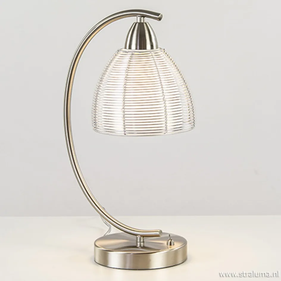 Moderne tafellamp draad staal aluminium>Straluma New