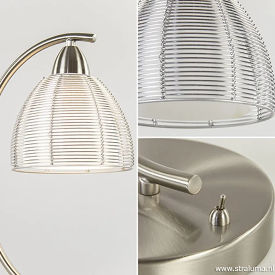 Moderne tafellamp draad staal aluminium>Straluma New