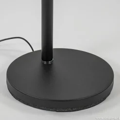 Moderne uplighter zwart met dimbaar LED><noscript><img width=