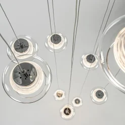 Moderne videlamp chroom met helder glas incl LED></noscript>Straluma New