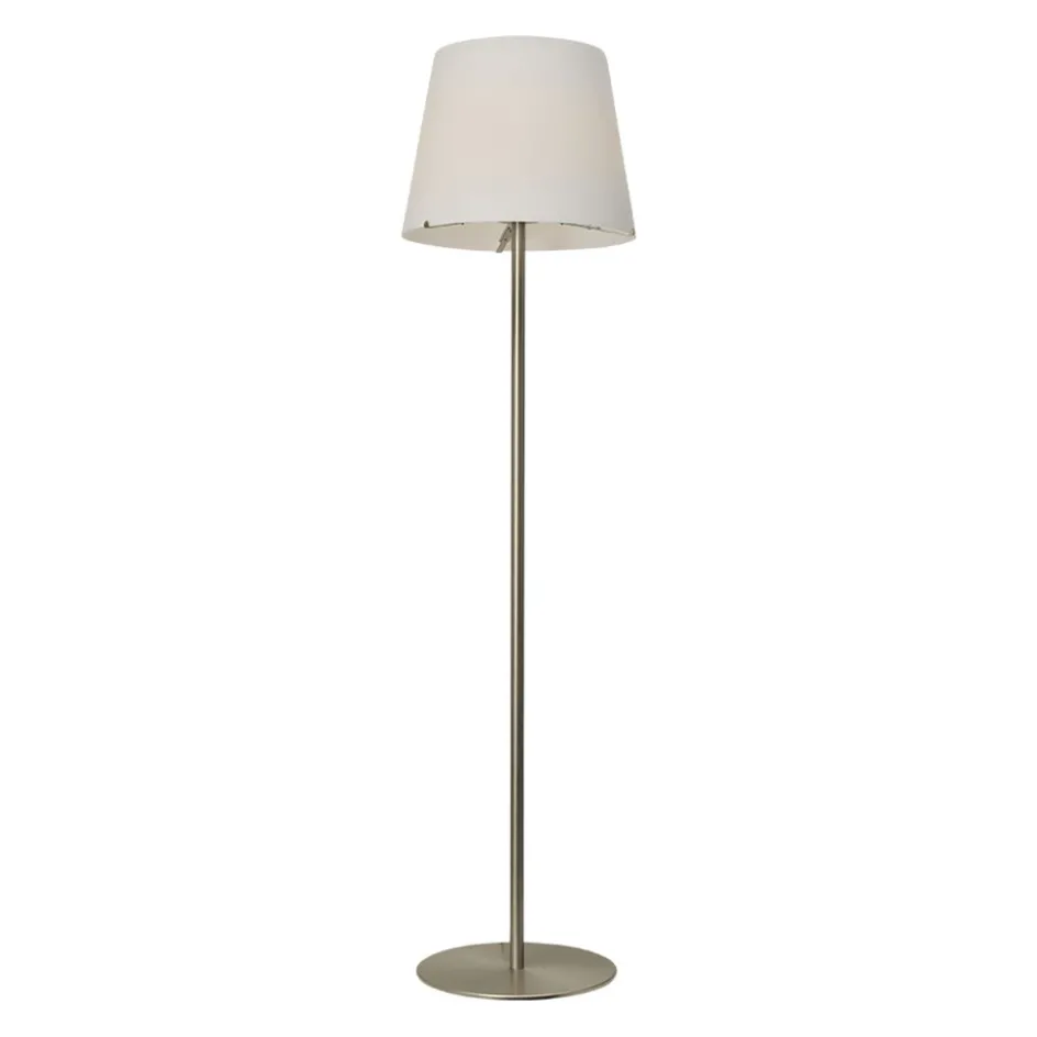 Moderne vloerlamp Calabro nikkel glas>Straluma New