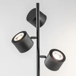 Moderne vloerlamp zwart met verstelbare LED spots></noscript>Straluma Hot