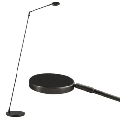 Moderne vloerlamp/leeslamp zwart LED dim-to-warm>Straluma Clearance