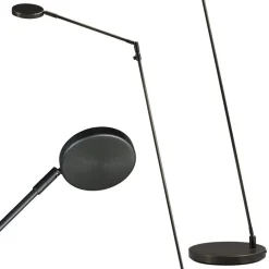Moderne vloerlamp/leeslamp zwart LED dim-to-warm></noscript>Straluma Clearance