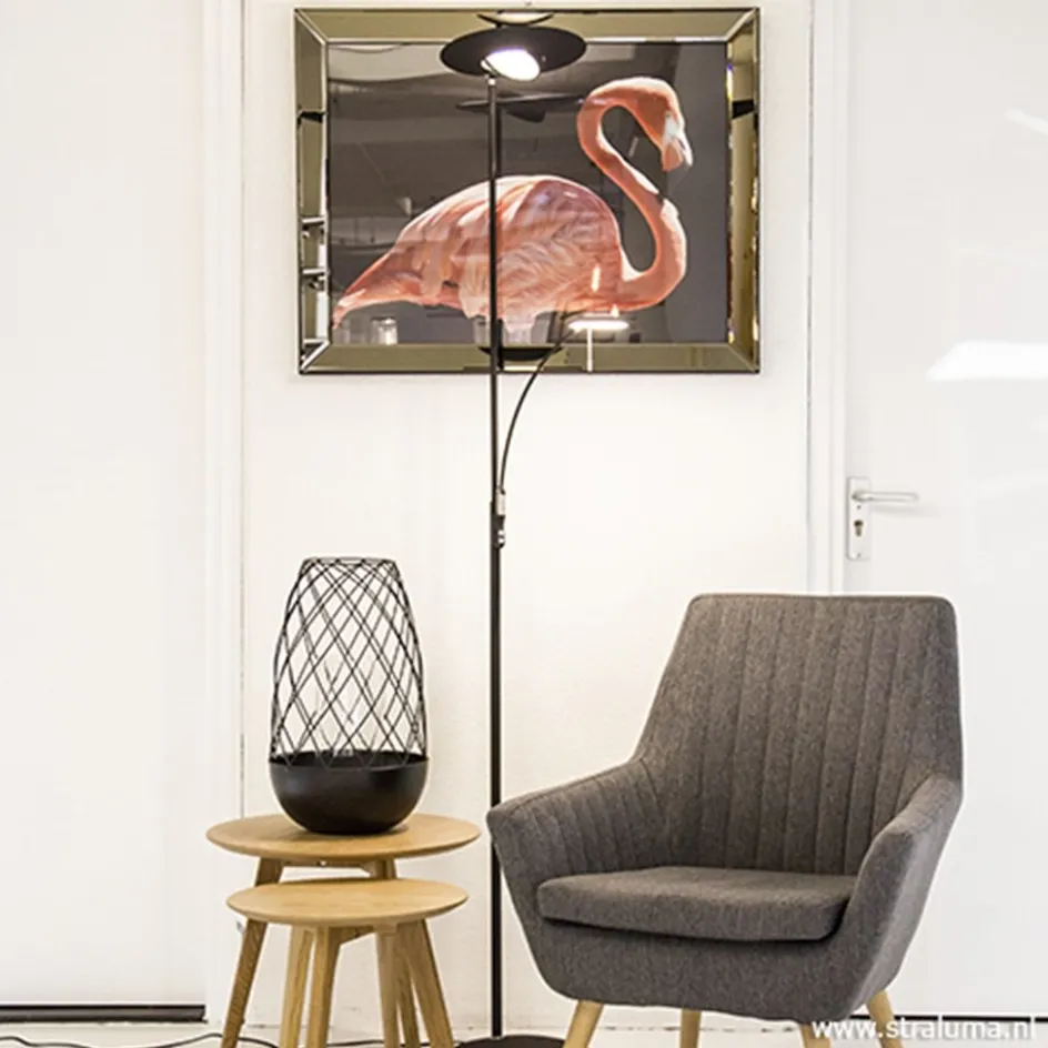 Moderne vloerlamp-uplighter LED zwart>Straluma Best