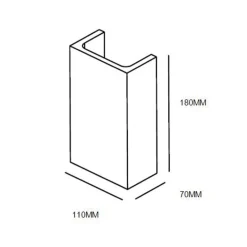 Moderne wandlamp hoogwaardig gips rechthoek><noscript><img width=