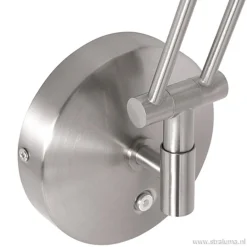 Moderne wandlamp staal met dimbaar LED><noscript><img width=