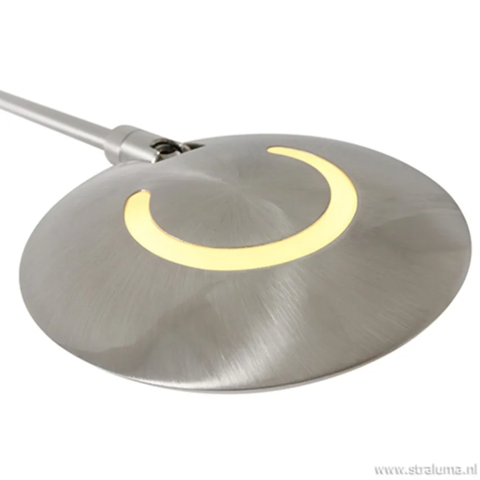 Moderne wandlamp staal met dimbaar LED>Straluma Online