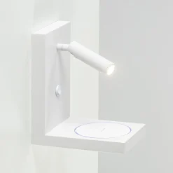 Moderne wandlamp wit inclusief LED en fast charger>Straluma Clearance