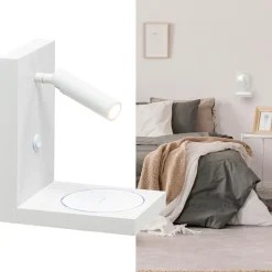 Moderne wandlamp wit inclusief LED en fast charger></noscript>Straluma Clearance