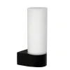 Moderne wandlamp zwart met opaal glas IP44>Straluma New