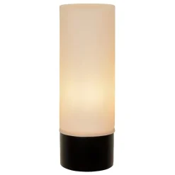 Moderne wandlamp zwart met opaal glas IP44></noscript>Straluma New