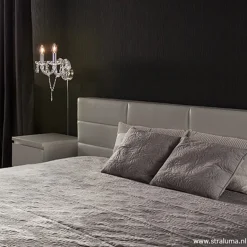 Mooie wandlamp Maria Theresa 2-lichts></noscript>Straluma Online