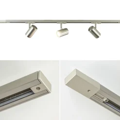 Nikkel railsysteem met spots 1-fase><noscript><img width=