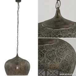 Oosterse hanglamp Emine goud/bruin></noscript>Straluma