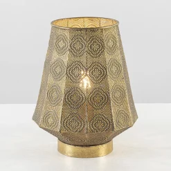 Oosterse tafellamp lantaarn metaal goud>Straluma Discount