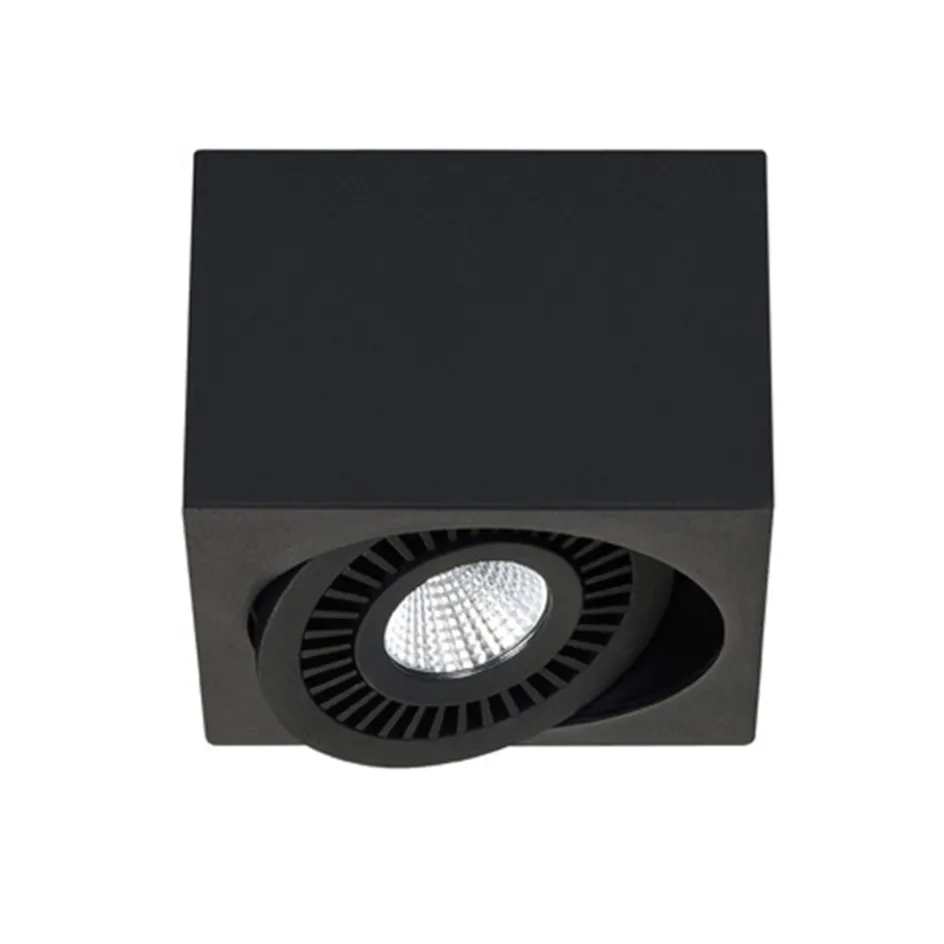 Opbouwspot box zwart 1-lichts led>Straluma Online