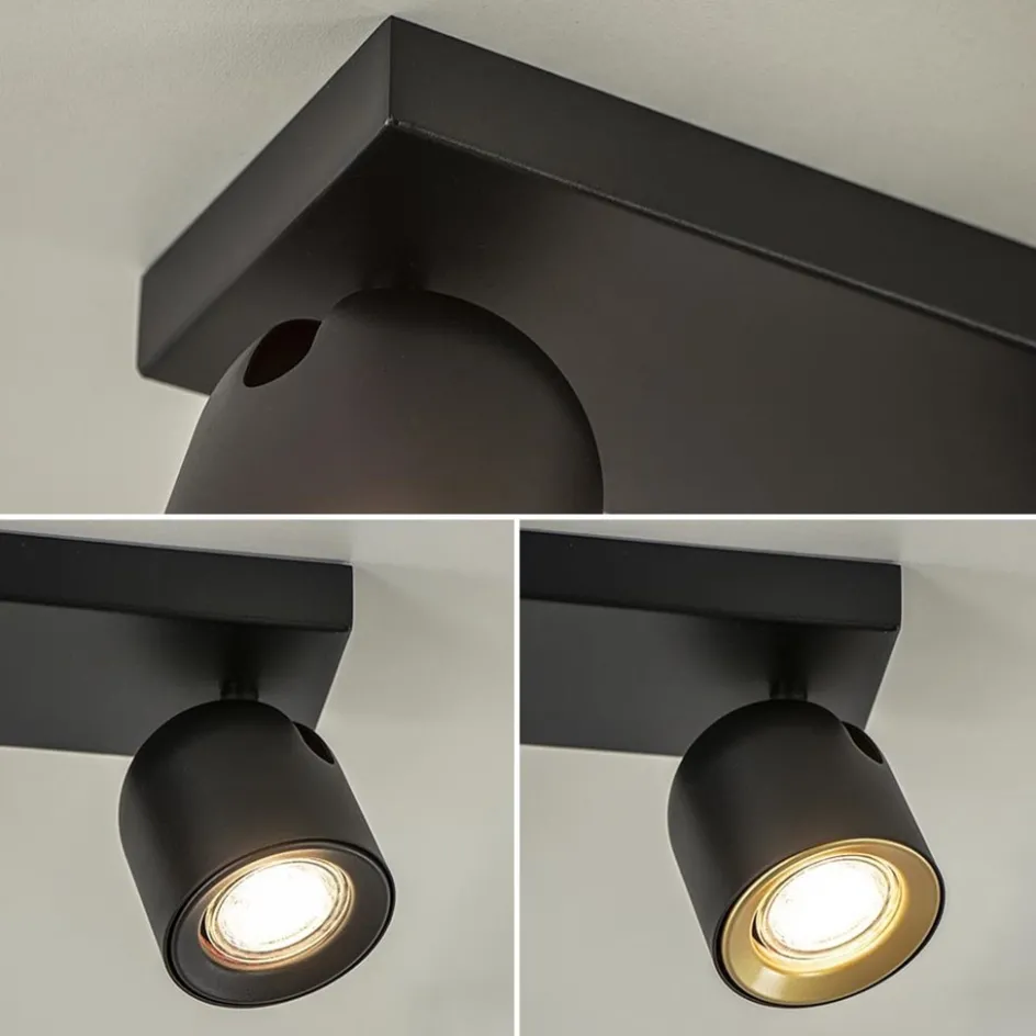 Opbouwspot Solare 3l balk zwart>Straluma New