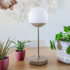 Oplaadbare buitenlamp tafel grijs IP44></noscript>Straluma Best