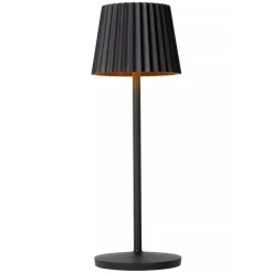 Oplaadbare tafellamp inclusief dimbaar LED zwart IP54>Straluma Sale