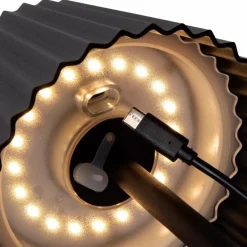 Oplaadbare tafellamp inclusief dimbaar LED zwart IP54></noscript>Straluma Sale