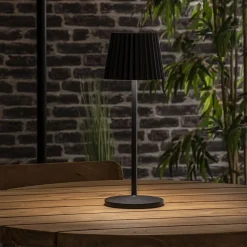 Oplaadbare tafellamp inclusief dimbaar LED zwart IP54></noscript>Straluma Sale