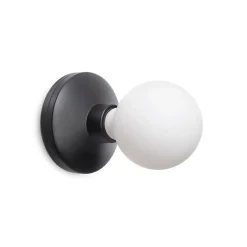 Oplaadbare wandlamp zwart incl frosted lichtbron>Straluma Hot