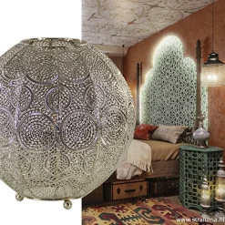 Oriental tafellamp bol oud zilver></noscript>Straluma Discount