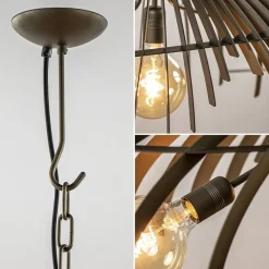 Ovale design hanglamp metaal platinum></noscript>Straluma Best