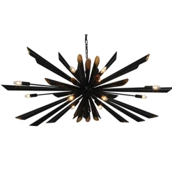 Ovale design hanglamp zwart metaal>Straluma Hot