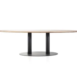 Ovale eetkamertafel eiken naturel 300x120 cm>Straluma Sale