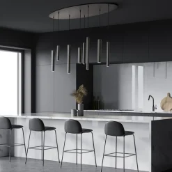 Ovale 8-lichts hanglamp tubes zwart metaal></noscript>Straluma Online