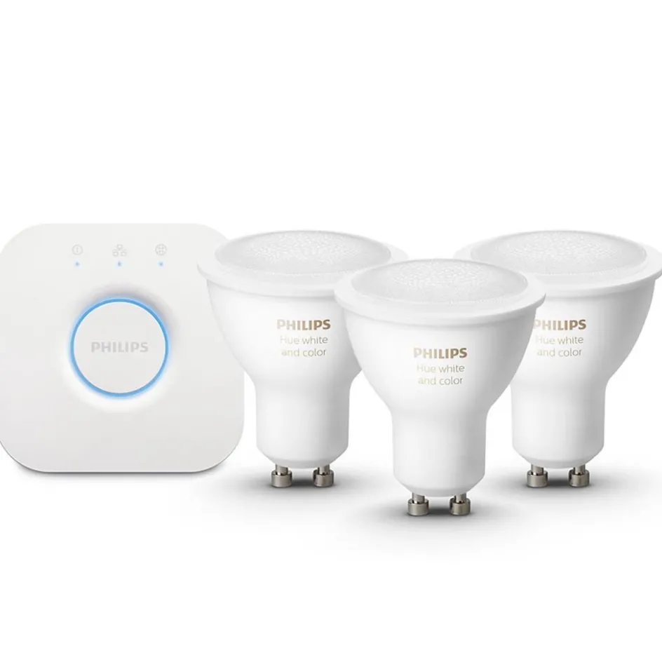 Philips Hue kit 3xgu10 color+ bridge>Straluma Sale