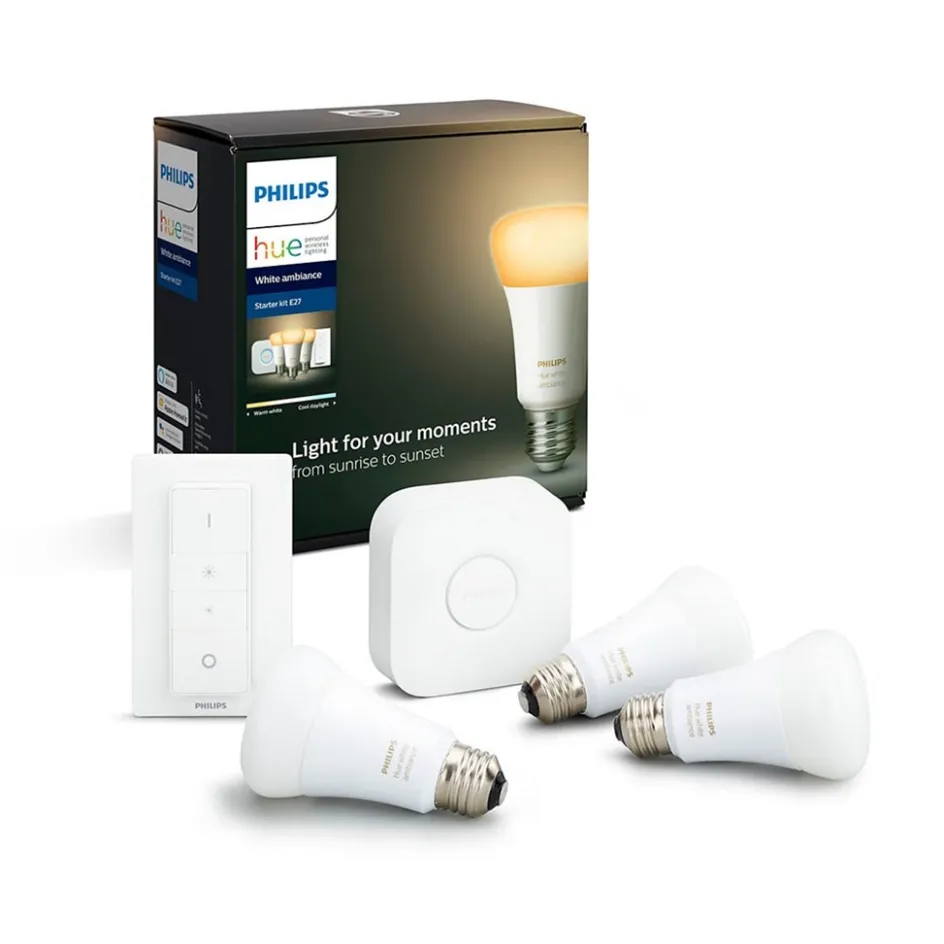 Philips Hue white ambiance starter kit E27 met Bluetooth>Straluma Best