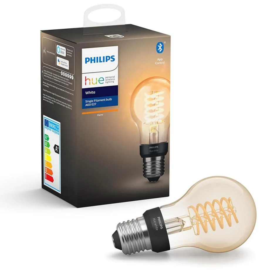 Philips Hue white Bluetooth A60 E27 lamp flame>Straluma