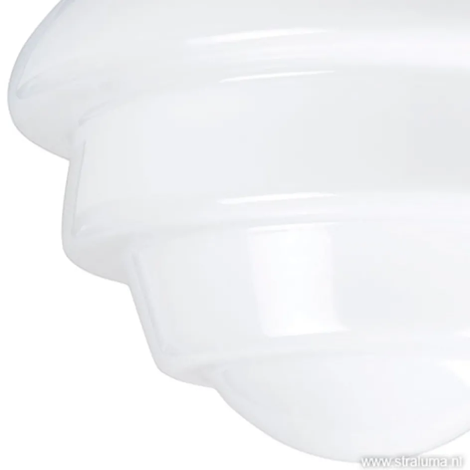 Plafondl. nikkel wit glas, keuken-hal>Straluma Best