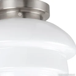 Plafondl. nikkel wit glas, keuken-hal><noscript><img width=