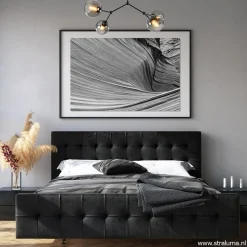 Plafondlamp 4-armen zwart+smoke bolglas><noscript><img width=