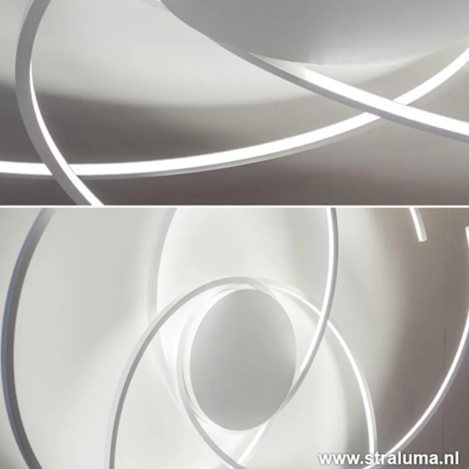 Plafondlamp bogen speels wit 80cm>Straluma Clearance