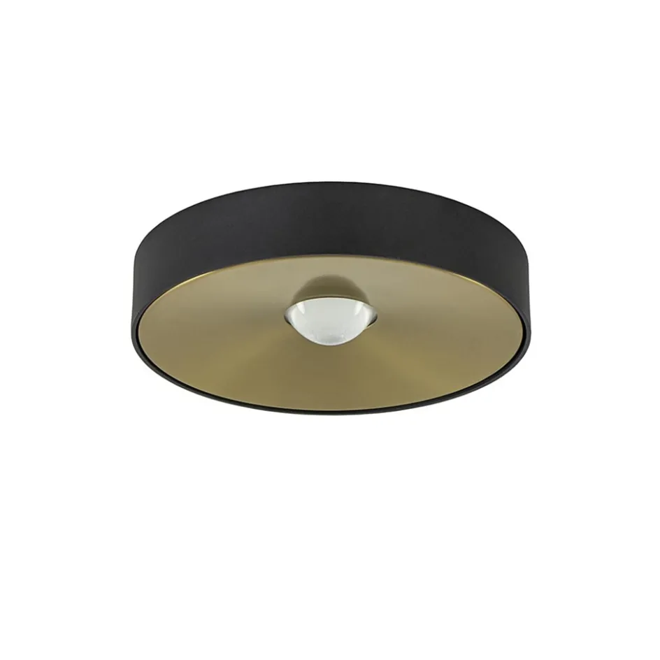 Plafondlamp Bright 20 zwart/matgoud>Straluma Online