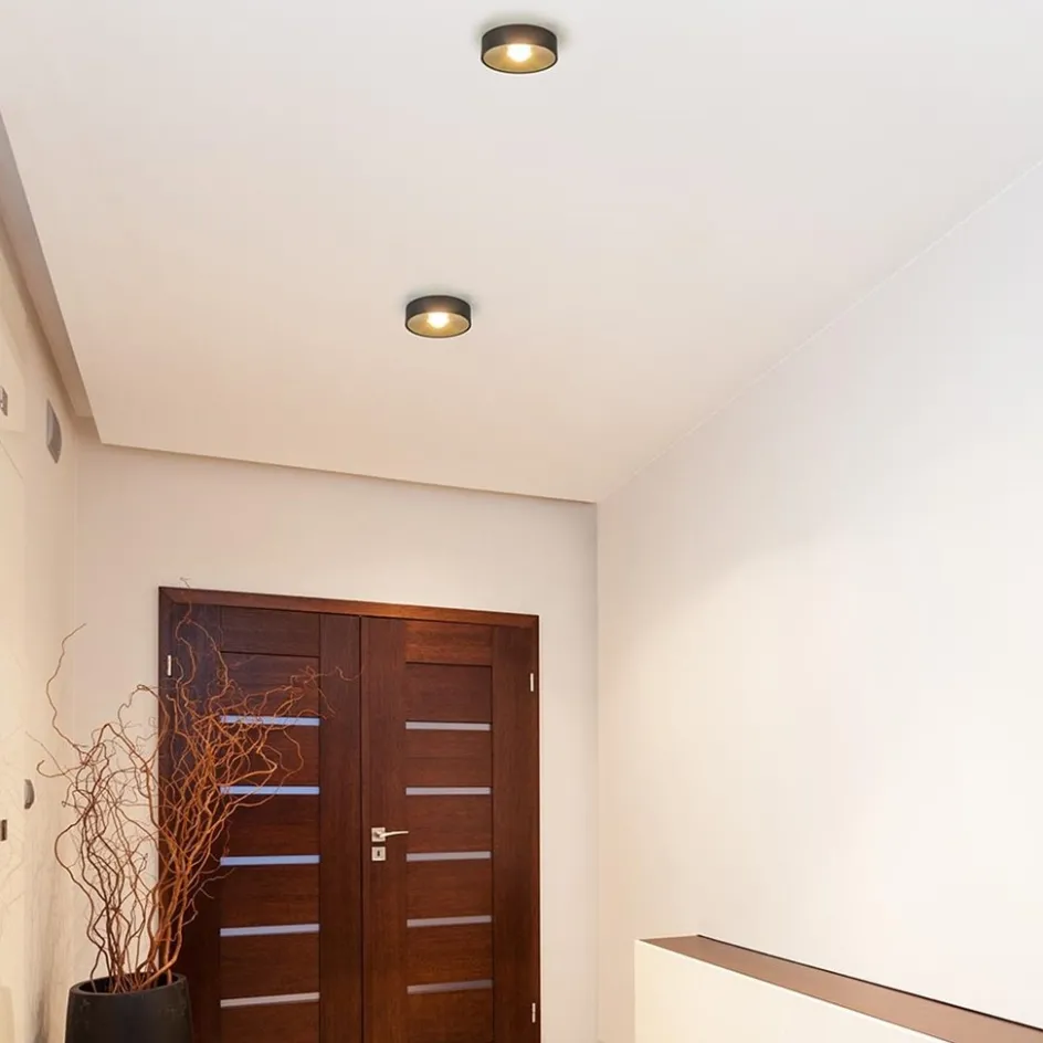 Plafondlamp Bright 15 zwart/matgoud>Straluma Outlet