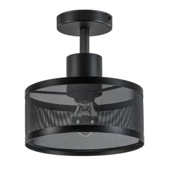 Plafondlamp cilinder geperforeerd zwart>Straluma Best