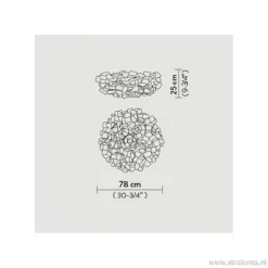 Plafondlamp Clizia 78cm zwart></noscript>Straluma Best